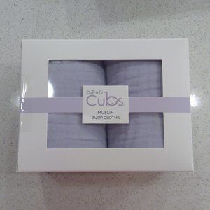 NEW and Unopened Muslin Burp Cloths - Blue by Comfy cubs
